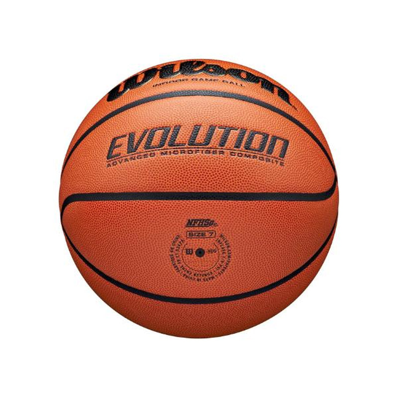 Wilson Evolution Official Game Basketball 29.5" All Seasons Advanced Microfiber Composite Indoor Game Ball