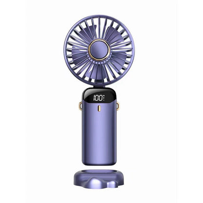 Mini portable foldable rechargeable fan
