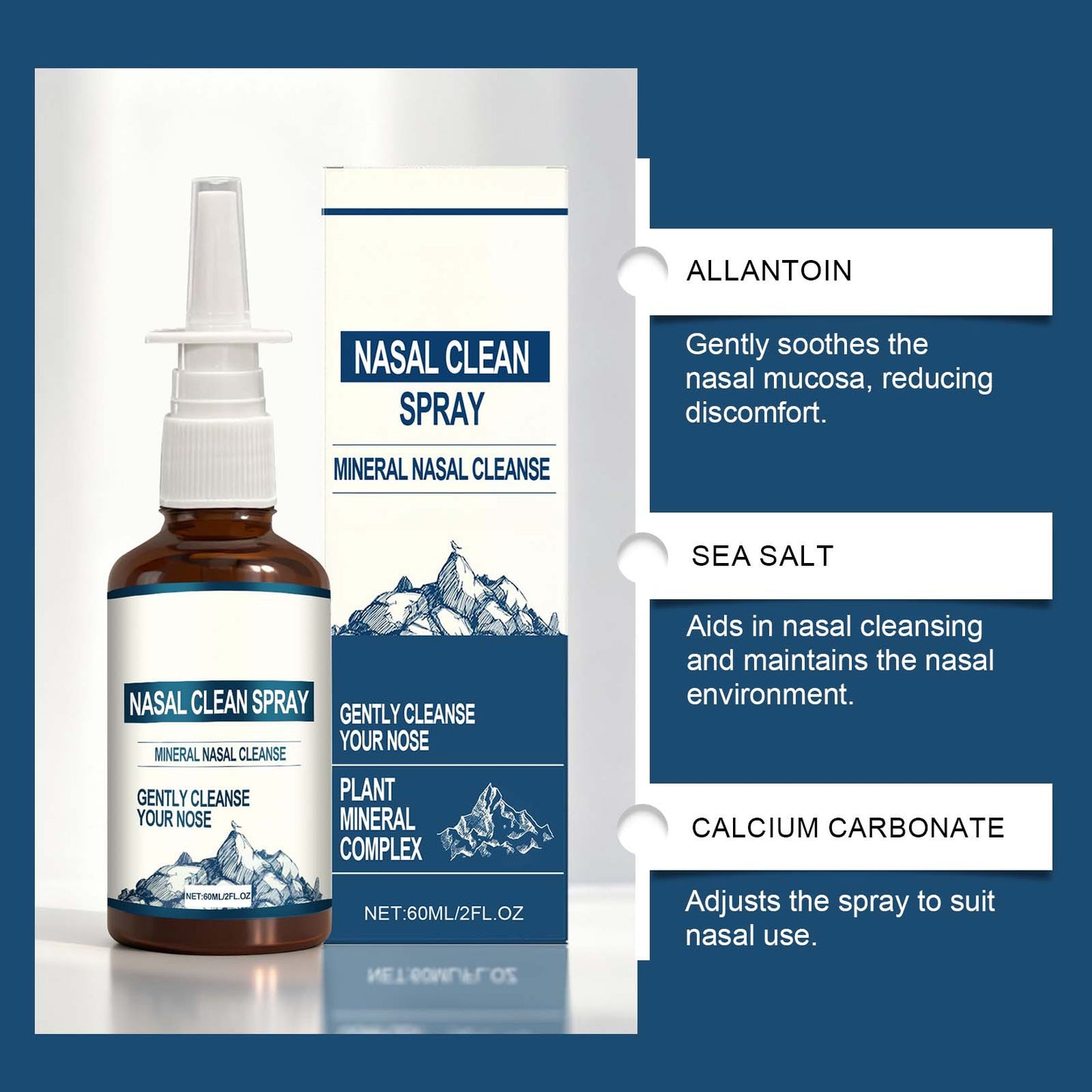 Mild Nasal Cleansing Moisturizing Spray