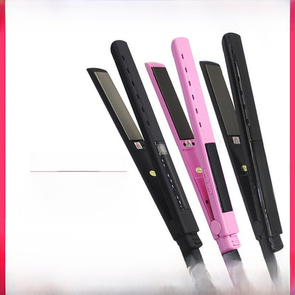 Dual-purpose straightener and curling iron electric clamp plate