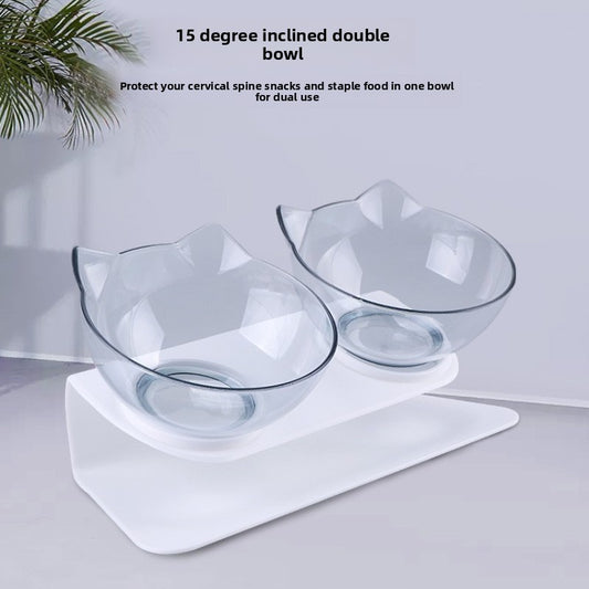 15-Degree Slope Pet Feeding Bowl Set
