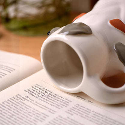 Cute Creative Puppy Hand-Painted Pumpkin Cup