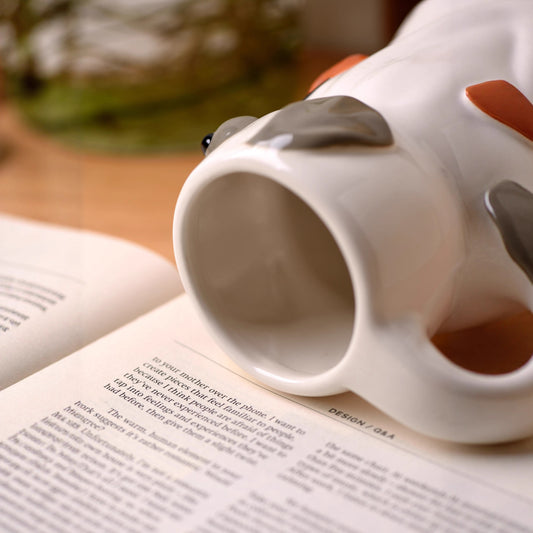 Cute Creative Puppy Hand-Painted Pumpkin Cup