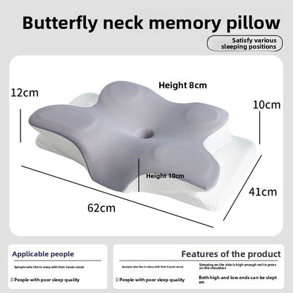 Butterfly-shaped pillow for neck support