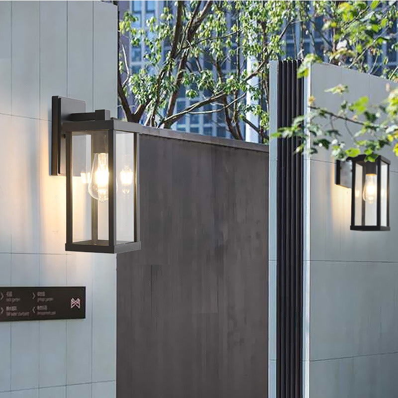 Simple outdoor waterproof wall lamp