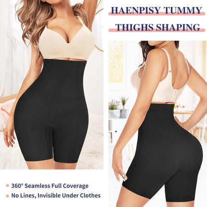 High-waisted stretch tummy-restricting pants