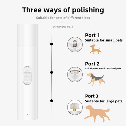 Rechargeable Pet Nail Grinder Quiet Trimmer