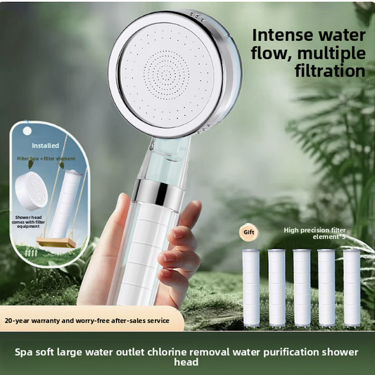 Filtered Shower Head with Vitamin C and Chlorine Removal