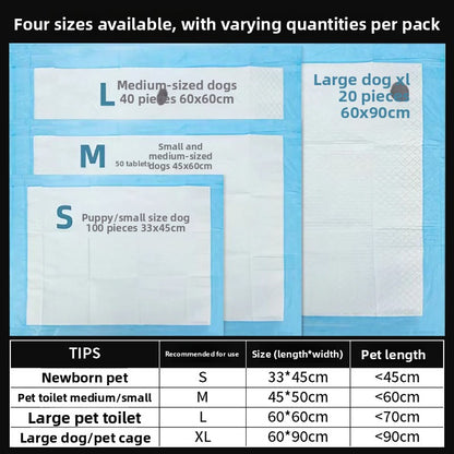 Bamboo Charcoal Absorbent Disposable Pet Diaper Pads
