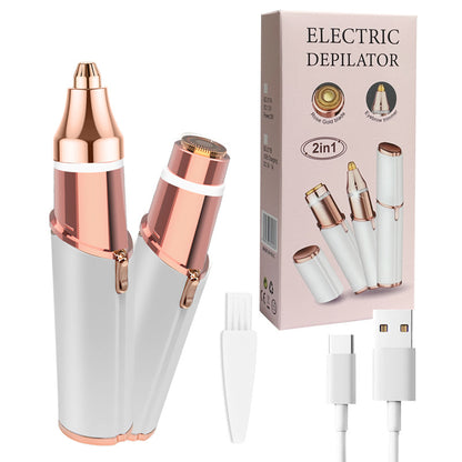 Electric Hair Remover with Dual Heads