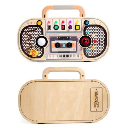 Wooden LED Busy Board Educational Toy for Kids