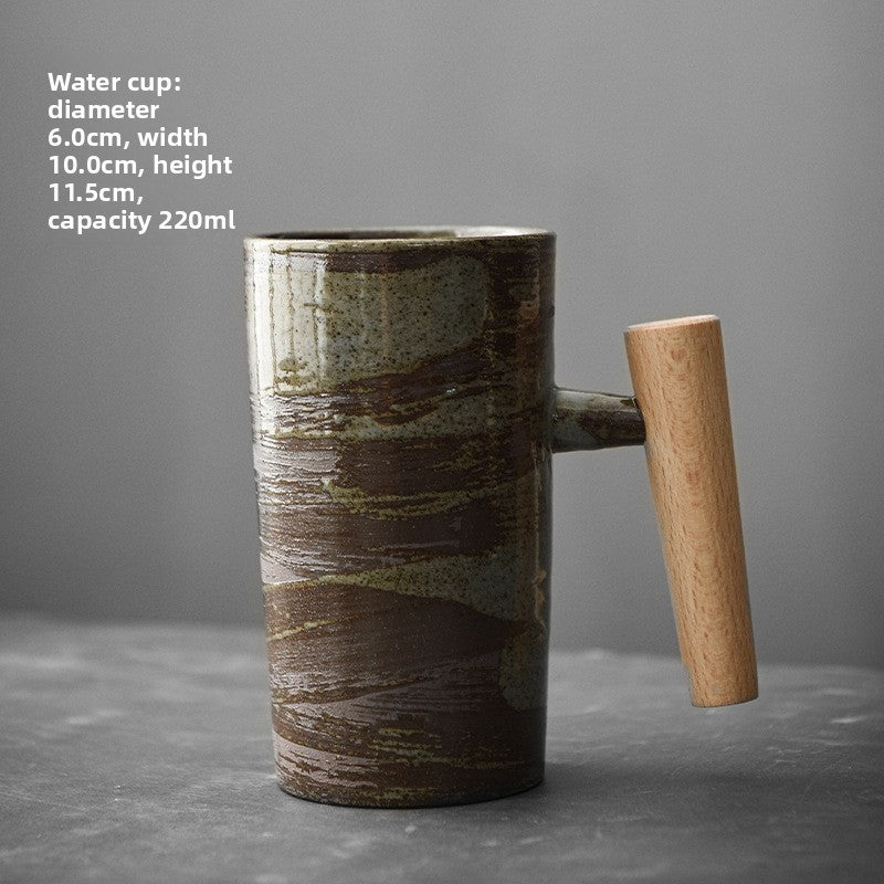 Japanese-style Handmade Stoneware Coffee Cup