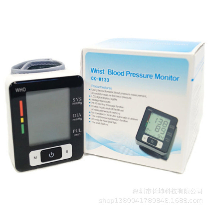 Wrist electronic blood pressure monitor
