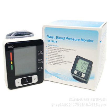Wrist electronic blood pressure monitor