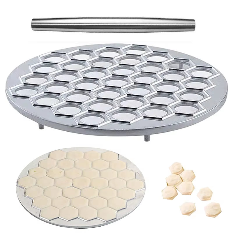 Aluminum Ravioli Maker Pasta Form Meat Dumpling Mold 37 Holes Dumpling Pastry Pressure Cutter Home Kitchen Tools