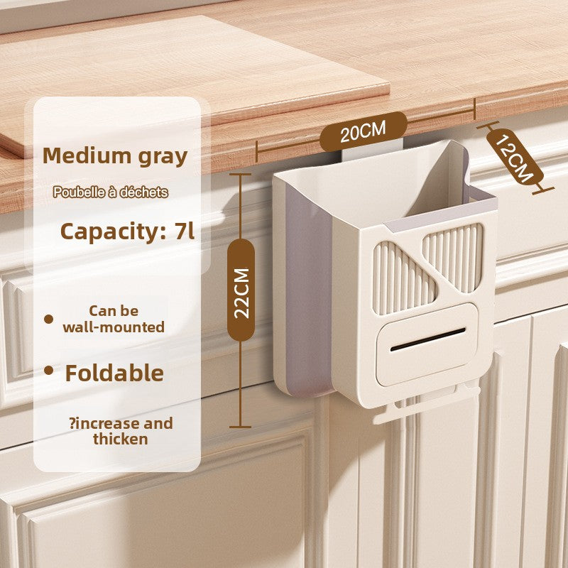 No-drill kitchen trash can