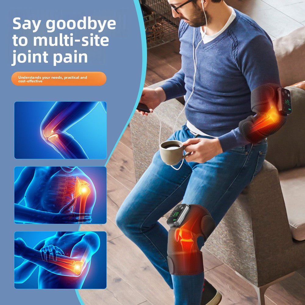 Button Controller Heating Vibration Knee Pads