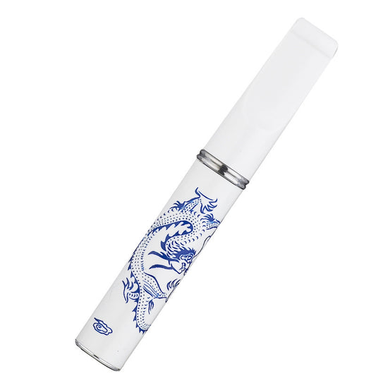 Blue and flower cigarette holder filter