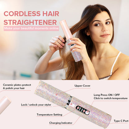 Mini USB Rechargeable Hair Straightener