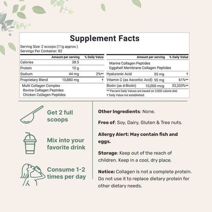Multi Collagen Protein Powder Supplement