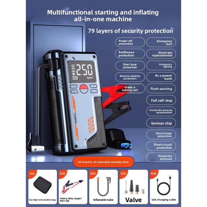 Car emergency power supply vehicle-mounted air pump