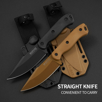 Portable Straight Edge Survival Knife