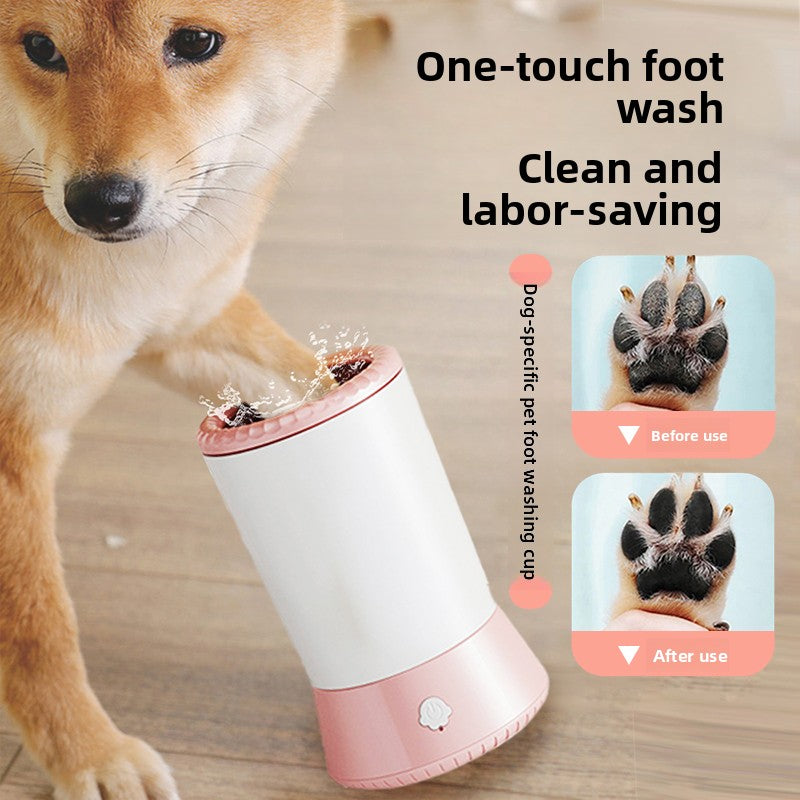 Automatic Pet Paw Cleaning Cup with Soft Bristles