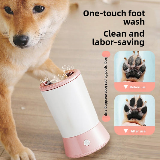 Automatic Pet Paw Cleaning Cup with Soft Bristles
