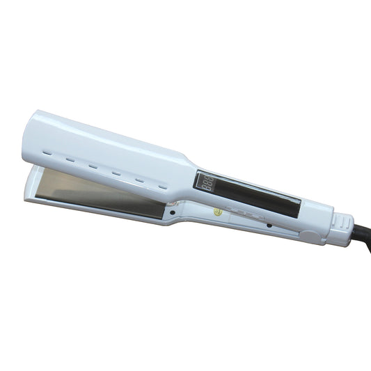 Dual-purpose straightener and curling iron electric clamp plate