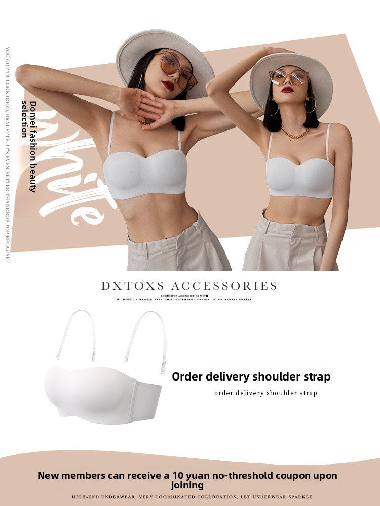 Women Strapless Push-Up Seamless Bra