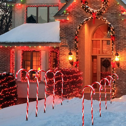 Sleep Bluetooth Cane Christmas Lights for Garden Decoration