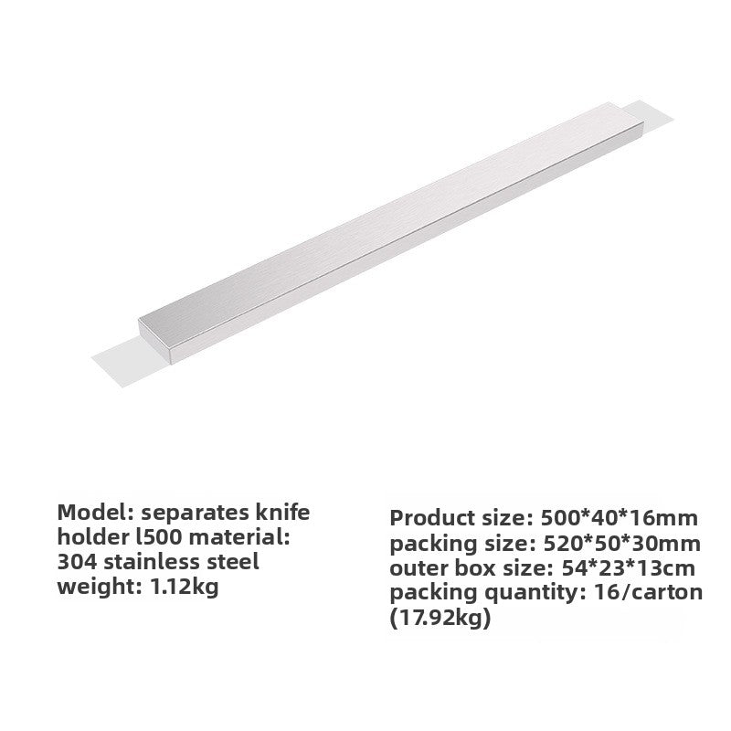 Stainless Steel Magnetic Knife Holder Wall Mount Storage Rack