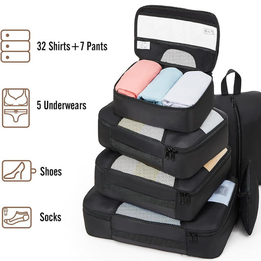 8-piece travel storage bag set
