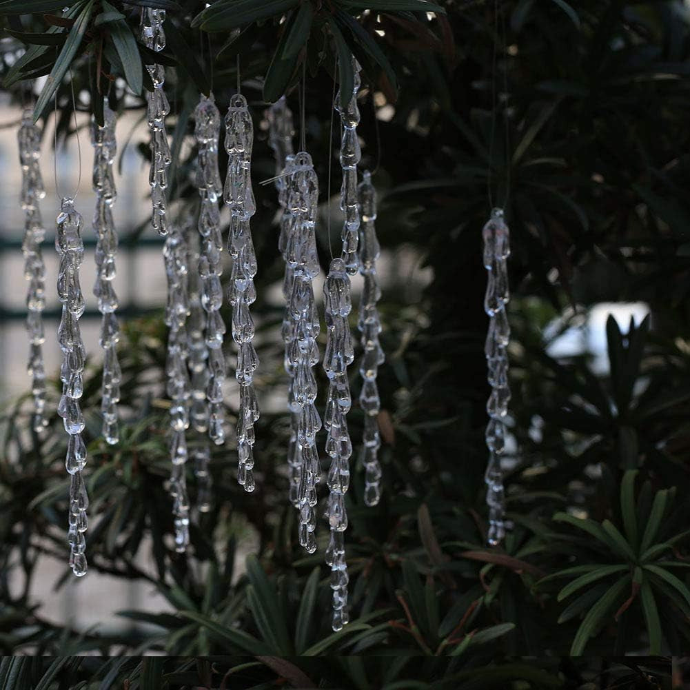 Transparent Ice Christmas Tree Pendants