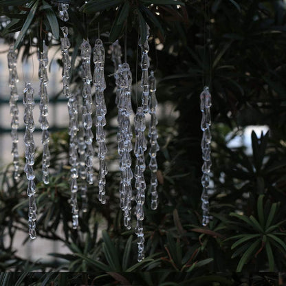 Transparent Ice Christmas Tree Pendants