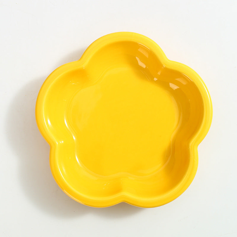 Creative Flower Ceramic Pet Bowl