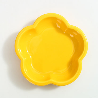Creative Flower Ceramic Pet Bowl