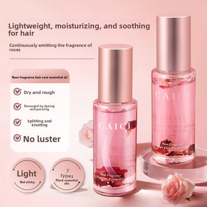 Rose fragrance hair care essential oil
