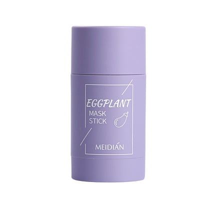 charming green tea cleaning solid mask eggplant deep cleansing  solid mask