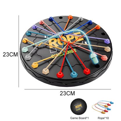 1Pc Rope Tangle Challenge, Educational Toy for Kids, Logic & Focus Enhancing, Perfect for Interactive Parent-Child Activities