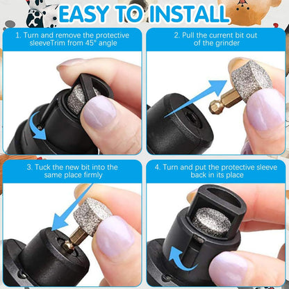 USB Rechargeable Pet Nail Grinder with LED Light