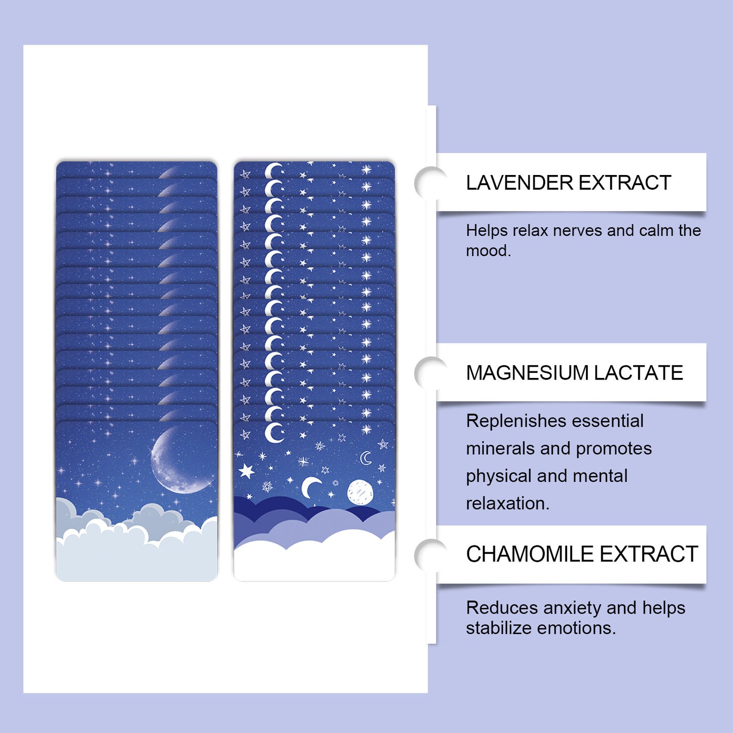 Nighttime fatigue relief sleep patches