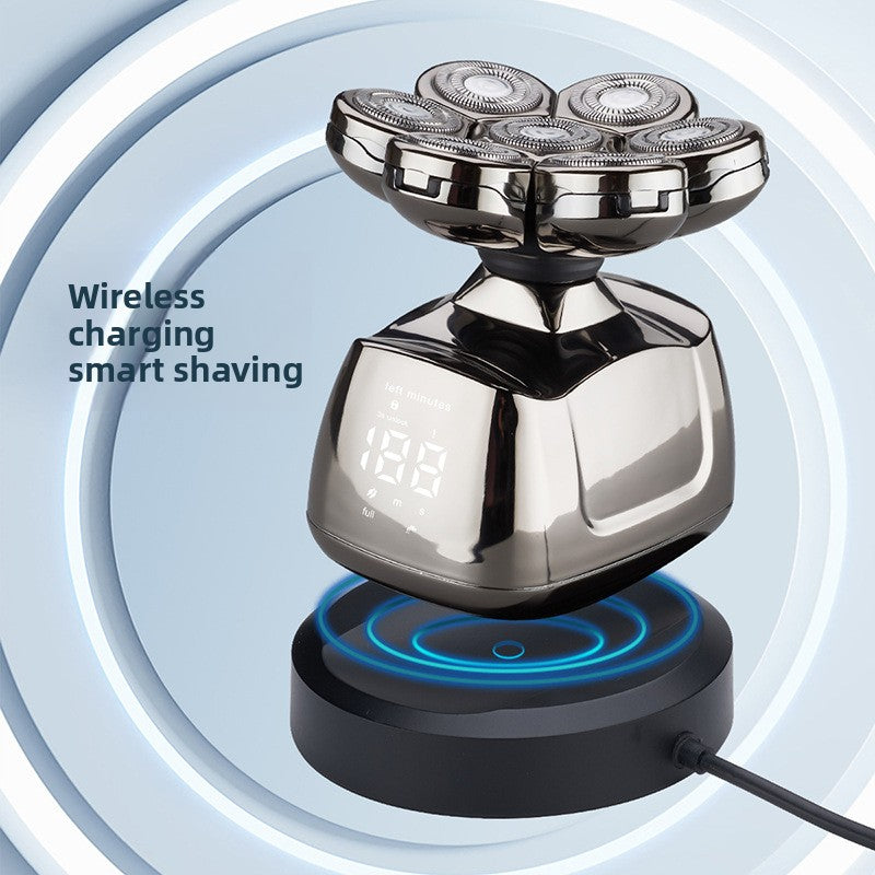 Electric Shaver with Wireless Charging Dock