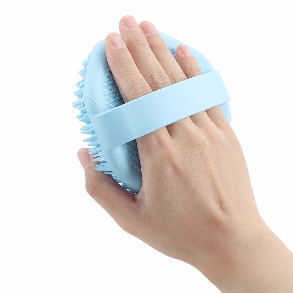 Silicone Hexagonal Bath Brush with Hanging Hook
