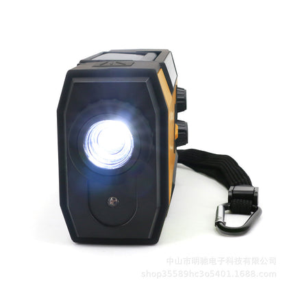 Emergency radio hand-crank charging