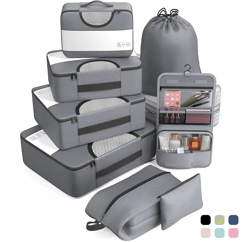 8-piece travel storage bag set