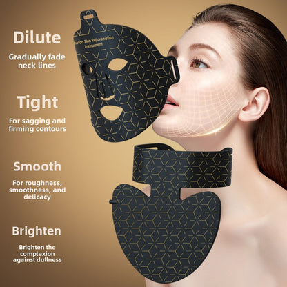 Beauty mask with neck