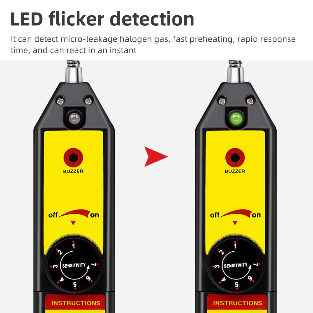 Smart Leak Detector Freon CFC HFC Halogen Gas Refrigerant Gas Analyzer Air Monitor Conditioning R22A R134A Gas Meter