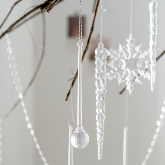 Christmas Tree Decoration Snowflake Pendant
