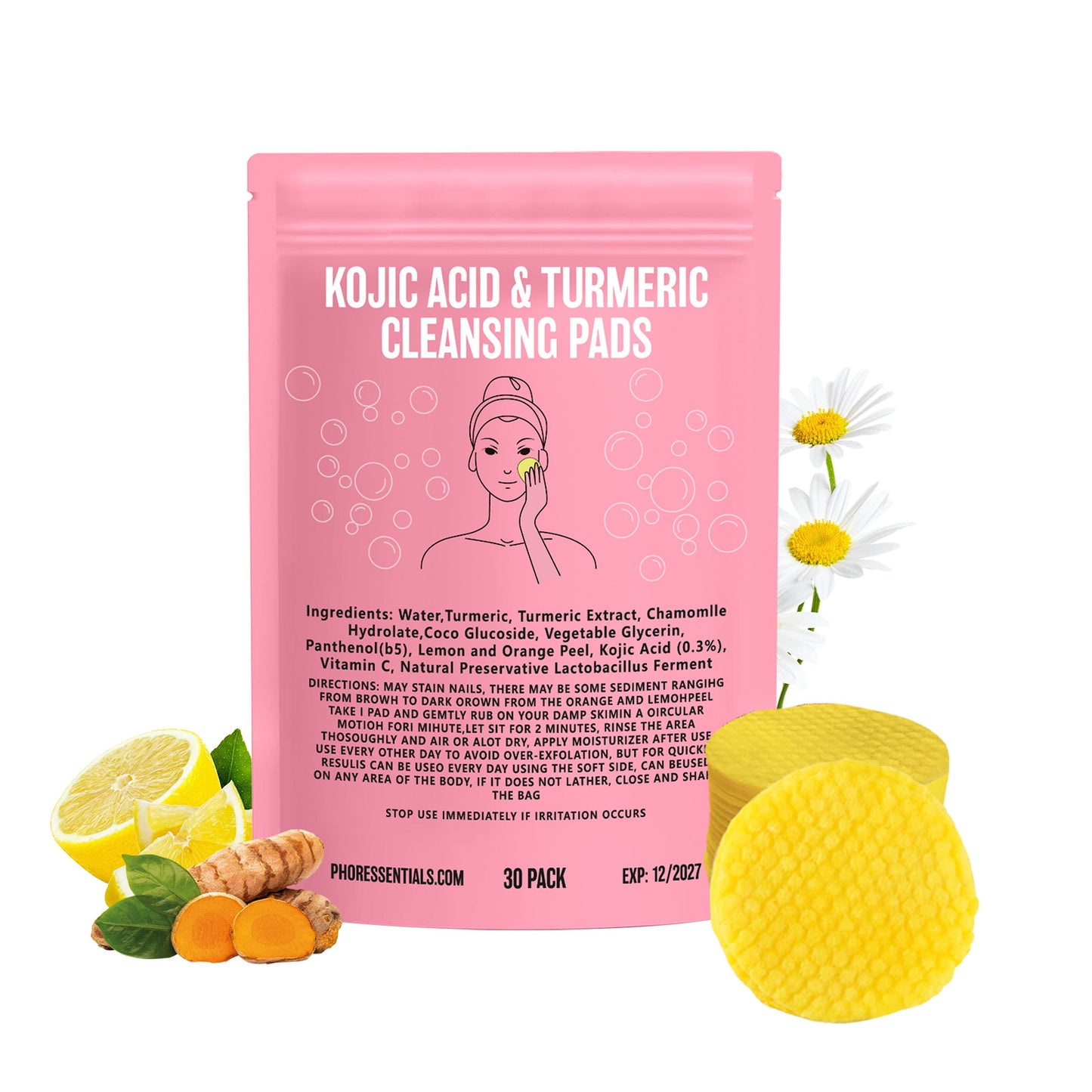 Turmeric Cleansing Pad for Daily Skin Care